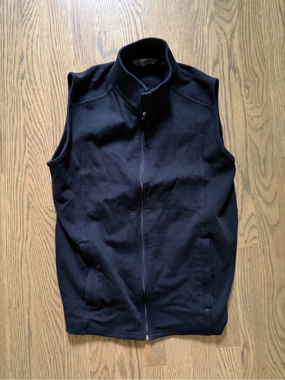 Men's Navy Full‑Zip Sleeveless Vest by
